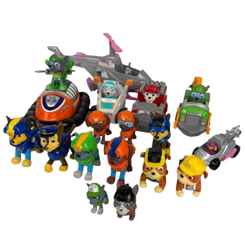 Paw Patrol Toy Lot Figures Vehicles Skye Chase‎ Rocky Everest Bundle AS IS E72Q